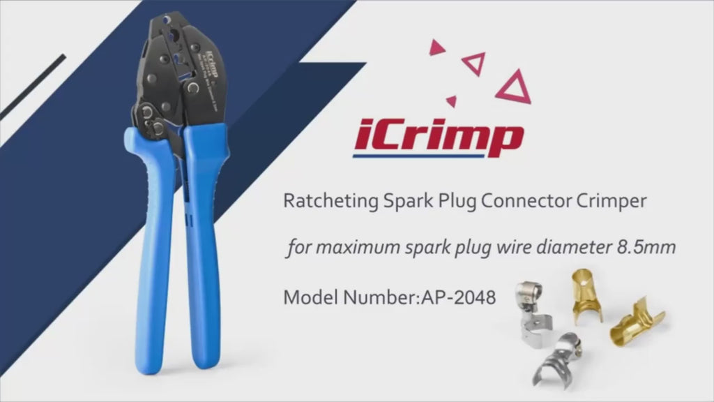 IWISS AP-2048 Ratcheting Crimper for 8.5mm Spark Plug Wires