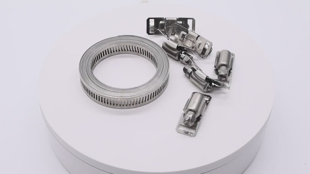 Adjustable 304 Stainless Steel Hose Clamp (9.8ft16.4ft) - DIY Pipes Ducts